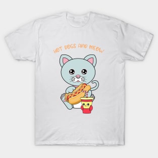 All I Need is hot dogs and cats, hot dogs and cats T-Shirt